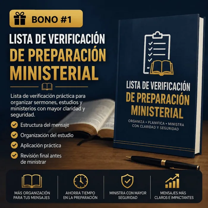 Bono 1: Lista de Verificación de Preparación Ministerial