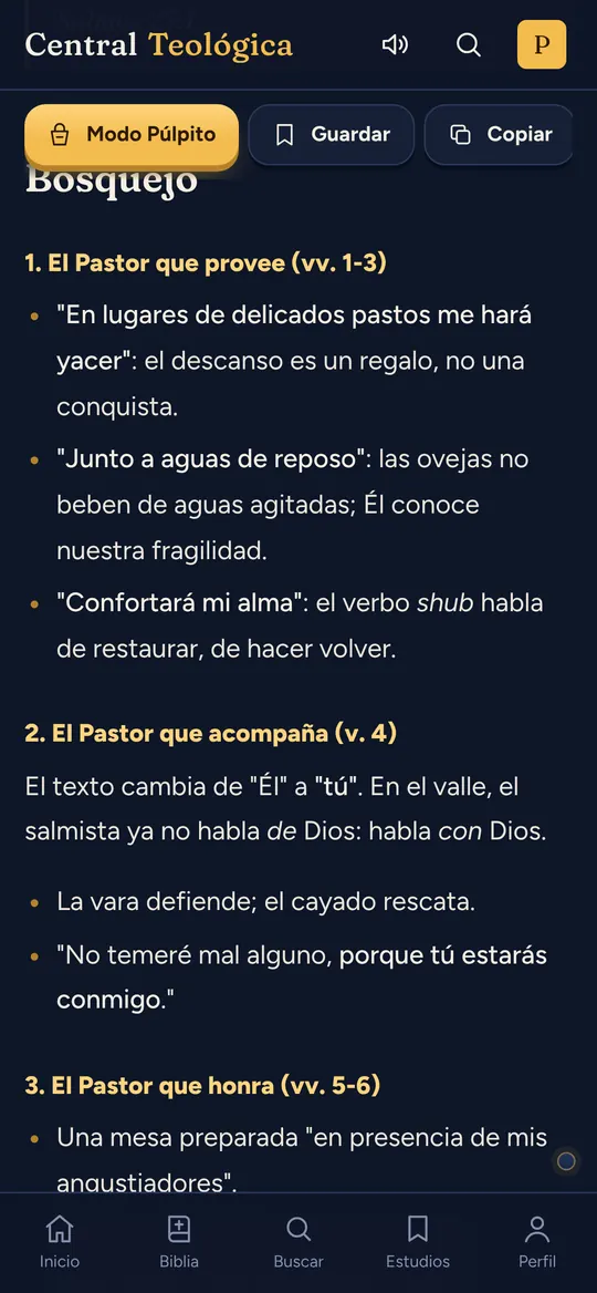 Bosquejo de sermón generado